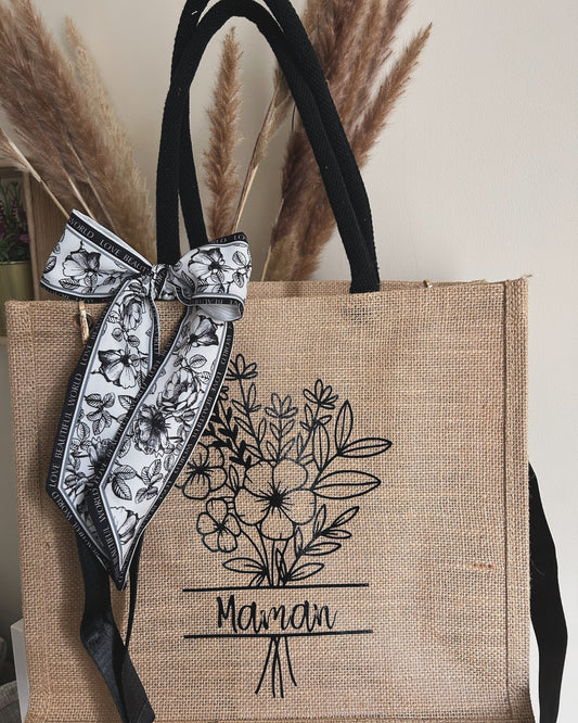 Sac maman bouquet